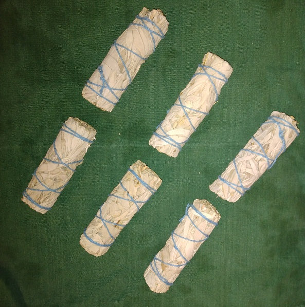 White Sage Smudge Sticks 4 inch